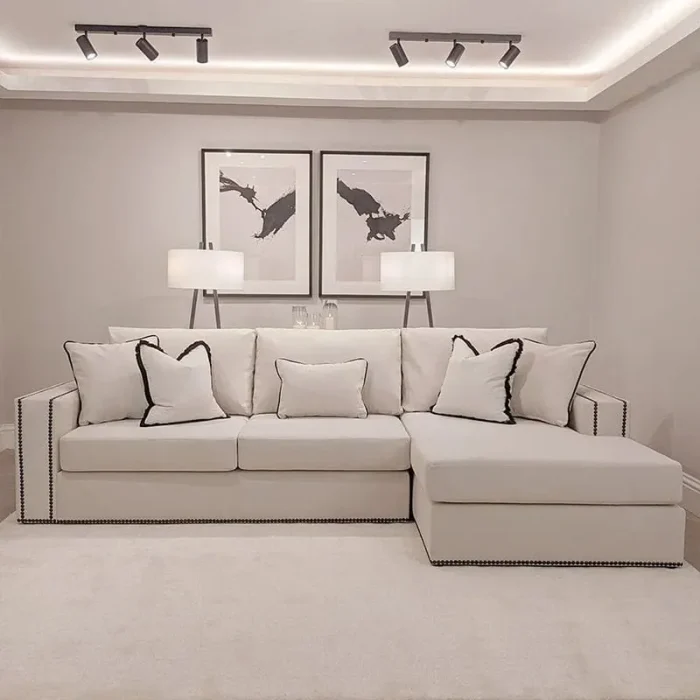 L Shaped Fabric Sofa