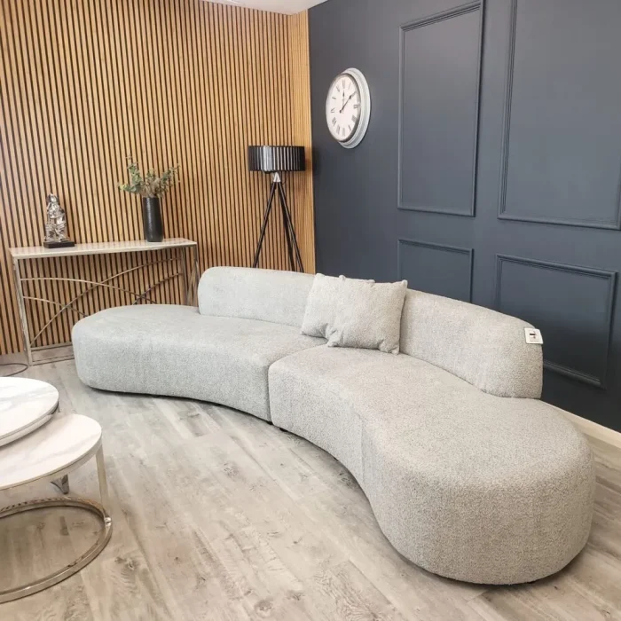Curved Boucle Sofa – Miami