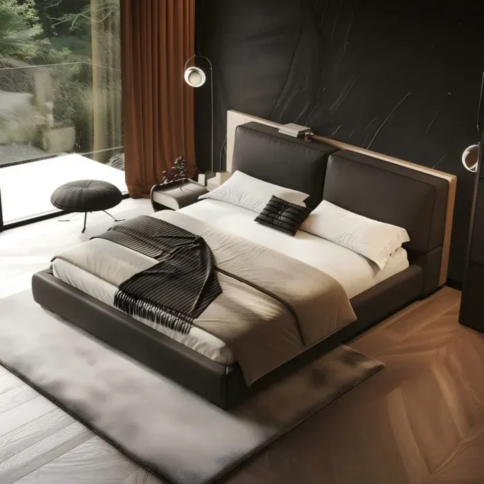 Domus Black Bed