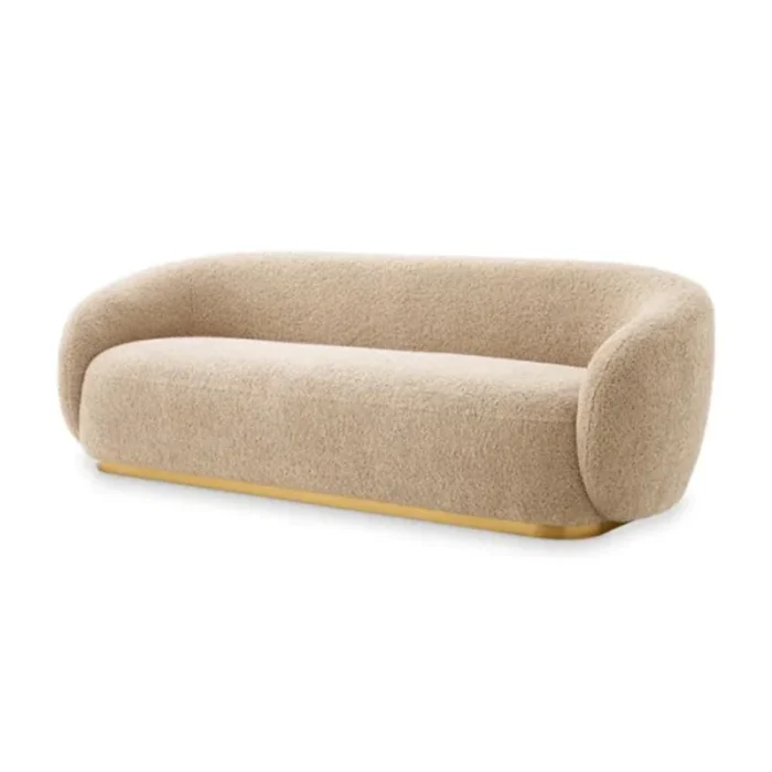 Elegant Boucle Couch