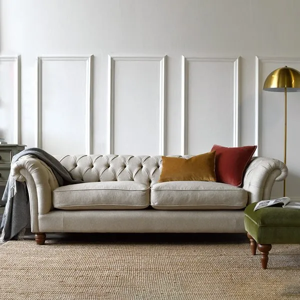 Curved Chesterfield Sofa