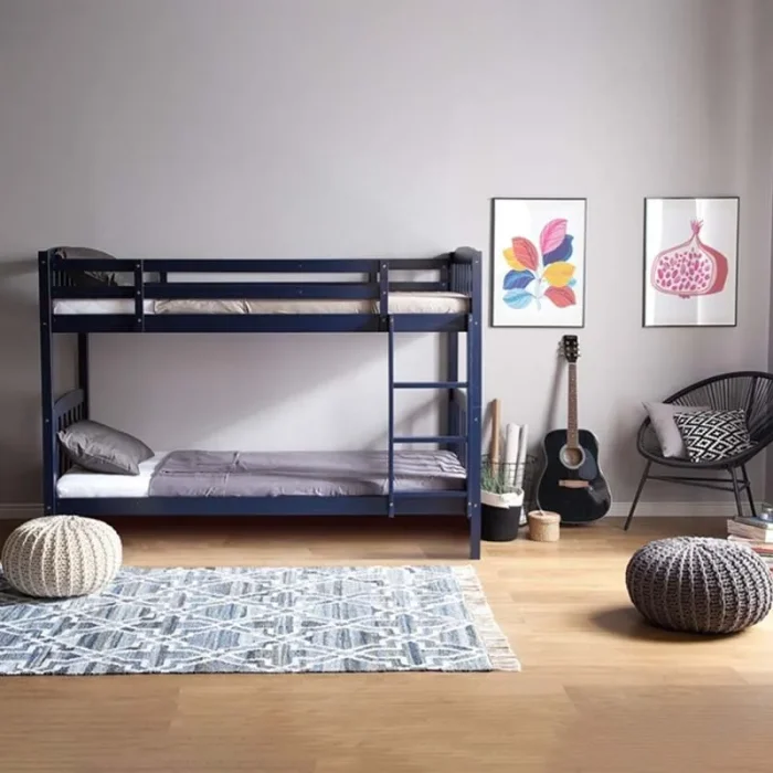 Blue Bunk Bed For Kids and Adults