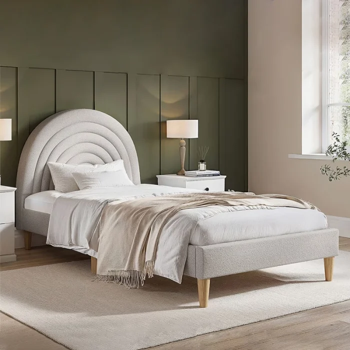 Ava Boucle Single Bed