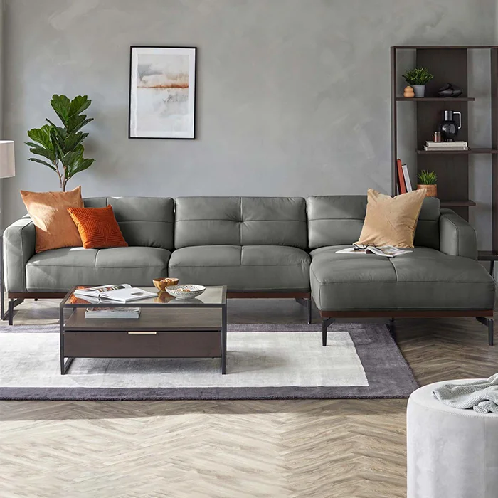 Dura Leather Sectional Sofa
