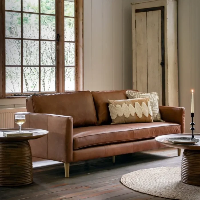 2 Seater Leather Sofa – Vintage Brown