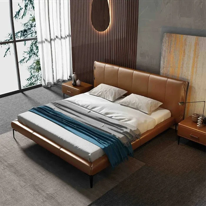 Dura Leather Upholstered Bed