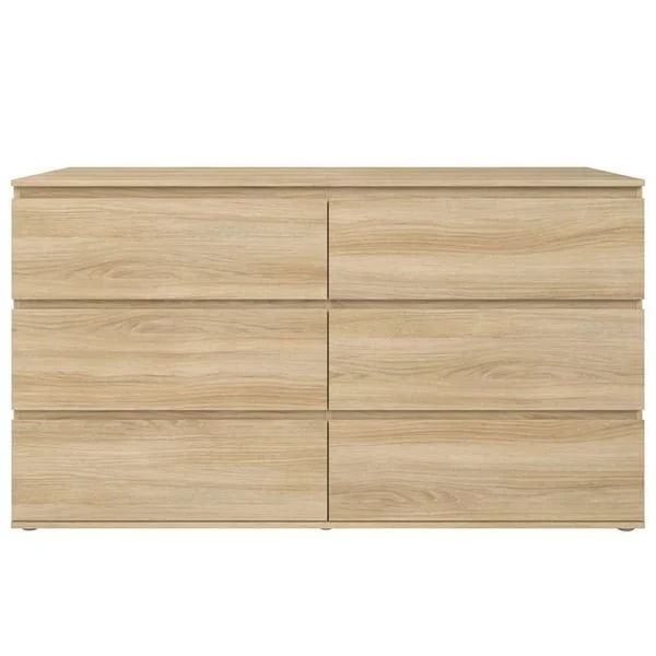 Oak 6 Drawer Sideboard Storage