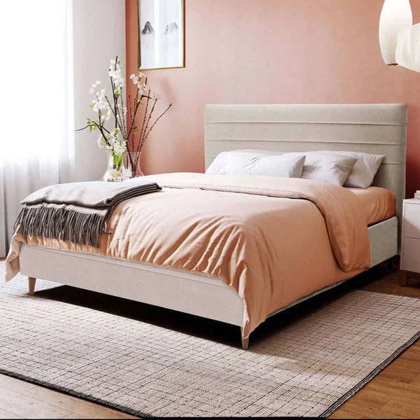 Elegant Fabric Upholstered Bed