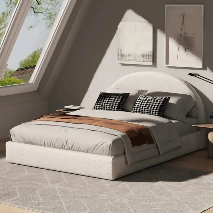 Wayfair Bed Frame With Wide Headboard