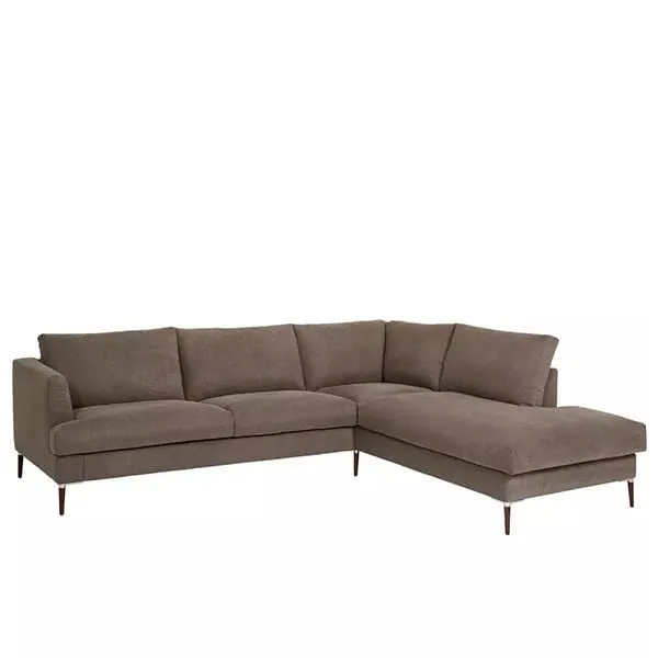 Brown Corner Chaise Sofa
